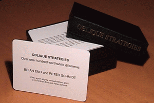 Post image for Anki Deck: Oblique Strategies